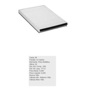 Filtro De Ar Condicionado Hyundai I30 Tecfil Acp979