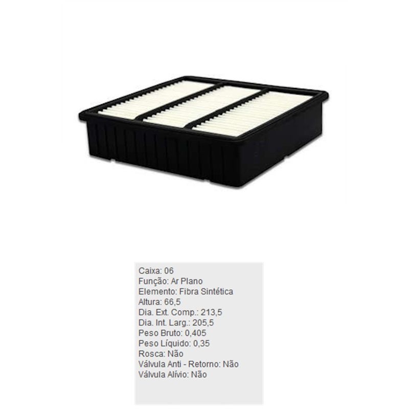 Filtro-De-Ar-Do-Motor-Mitsubishi-Lancer-Pajero-Airtrek-Colt-Tecfil-Arl4140-DPS-95425-01