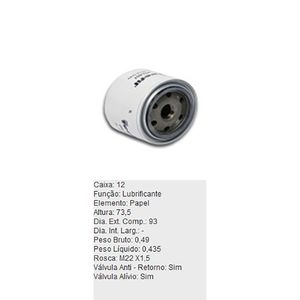 Filtro De Oleo Tecfil Psl657 Jumper Ducato Boxer