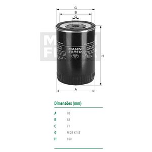 Filtro De Combustivel Serie P Serie R Mann Filter Wk94010
