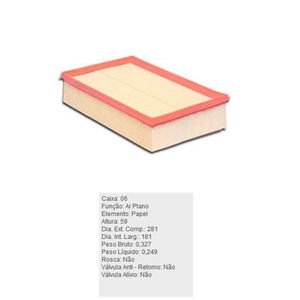 Filtro De Ar Do Motor Ford Transit Nissan Frontier Tecfil Arl9600
