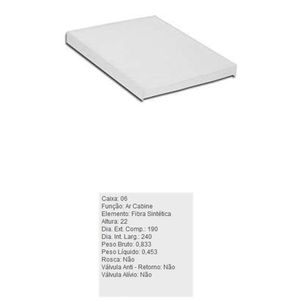 Filtro De Ar Condicionado Ford Ecosport Fiesta Ka New Fiesta Tecfil Acp205