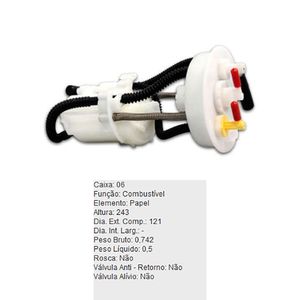 Filtro De Combustivel Honda Fit Tecfil Fbt2356