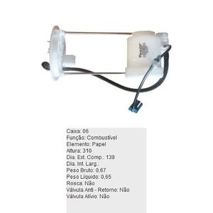 Filtro De Combustivel Mitsubishi Asx Outlander Tecfil Fbt2367