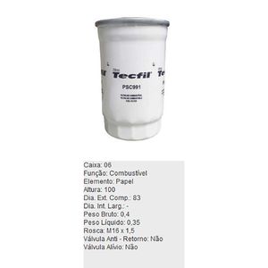 Filtro De Combustivel Bongo Hr Tecfil Psc991