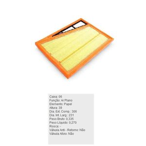 Filtro Ar Arl4161 Tecfil