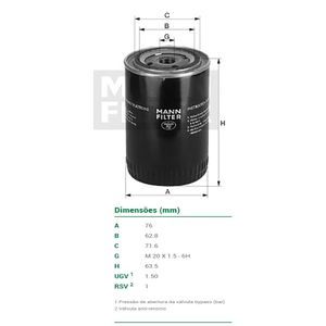 Filtro Oleo - W71230 Mann Filter