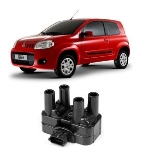 Bobina de Ignição 4 Pinos Bosch Fiat Uno Palio F000Zs0235