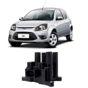 Bobina de Ignição 4 Pinos Bosch Ford Ka Focus Ranger Ecosport