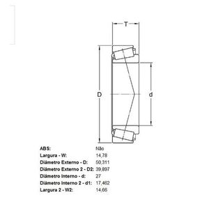 Kit Rolamento Roda Skf Vkba4506 Dianteiro - Sem Cubo