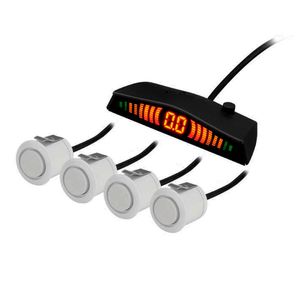 Sensor De Estacionamento Kx3 4 Sensores Prata Display Led Sinal Sonoro