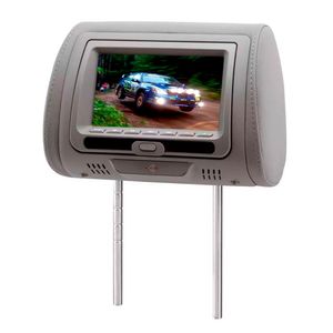 Encosto de Cabeça Kx3 41Dvd728C Cinza 7 Polegadas com Leitor de Dvd