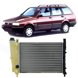 Radiador De Motor Valeo Ta363002R Fiat Elba Fiorino Uno Manual Com Ou Sem Ar