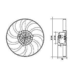 Eletroventilador C/ Ar 12V- S/ Defletor 4Ev012A Valeo