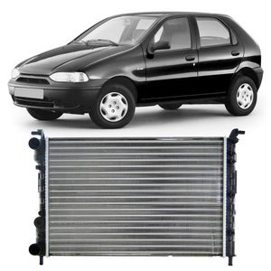Radiador De Motor Valeo 732766R Fiat Palio Siena Strada Manual Com Ou Sem Ar