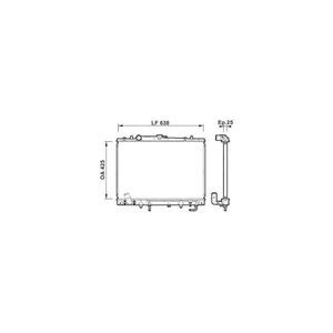 Radiador Agua C/ Ar 734144R Valeo