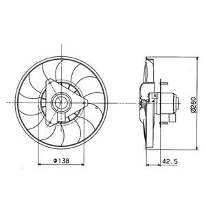 Eletroventilador 12V S/ Defletor 698603R Valeo