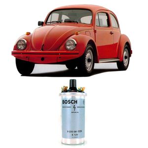 Bobina de Ignição Sem Pino Bosch VW Fusca Brasília Gol Saveiro Kombi 9220081039