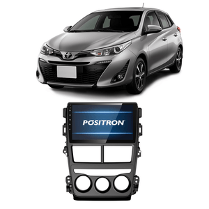 Central Multimídia Positron 9" Sp9090Ad Toyota Yaris Bluetooth GPS Wi-Fi Câmera Ré