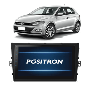 Central Multímidia Positron 9" Sp9090Ad Polo Virtus T-Cross Moldura Wi-Fi Câmera Ré
