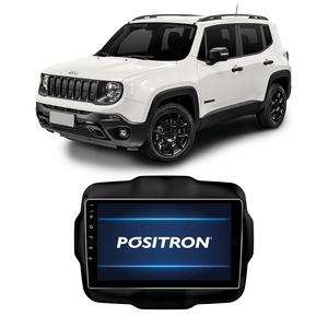 Central Multimídia Positron 9" Sp9090Ad Renegade 2016-2020 Moldura Wi-Fi Câmera Ré