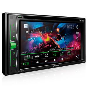 Dvd Player Automotivo Pioneer Avh-A208Bt 6.2 Polegadas 2 Din Bluetooth Usb Aux