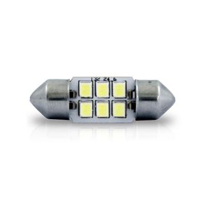 Par Lampada Led Autopoli Torpedo 6L 32Mm 12V Branco