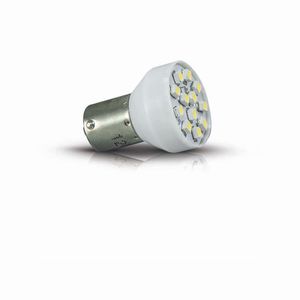 Jogo 10 Lampada Led Autopoli Ba15S-21 1 Polo 1141 3,5W 24V Branco