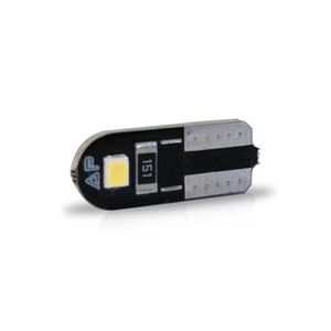 Jogo 10 Lampada Led Autopoli Esmagada T10 Slim 2825 2W 12V Branco