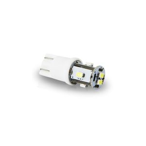 Jogo 10 Lampada Led Autopoli T10 Torre 6Leds 2825 2W 12V Branco