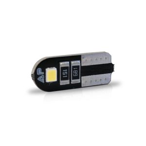 Jogo 10 Lampada Led Autopoli Esmagada T10 Slim 2825 Canbus 2W 12V Branco