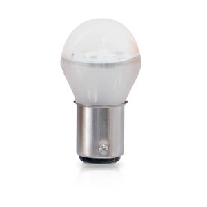 Jogo 10 Lampada Led Autopoli Bulb Bay15D 1034 2 Polos 3W 24V Branco
