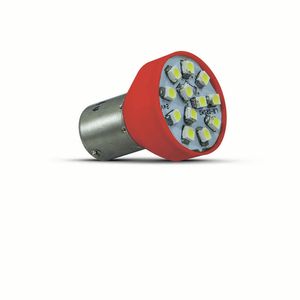 Par Lampada Led Autopoli Bay15D 2 Polos 1034 3,5/2W 12V Vermelho