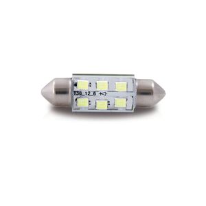 Par Lampada Led Autopoli Torpedo 6L 36Mm 12V Branco