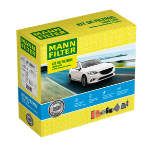 Kit de Filtros Gm Ônix Prisma 2013 a 2019 Ar Condicionado Cabine Combustível e Óleo Mann Filter SP10604