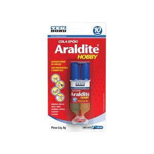 Cola Adesivo Araldite Hobby Blister Seringa 6g Tekbond