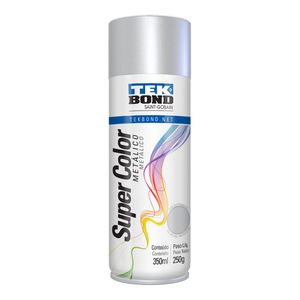 Tinta Aerossol Spray Prata Metalico Tekbond