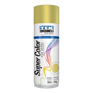 Tinta Aerossol Spray Dourado Uso Geral Tekbond