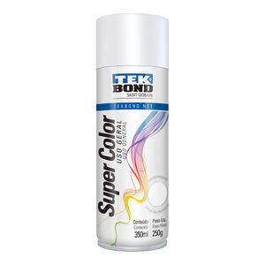Tinta Aerossol Spray Branco Fosco Uso Geral Tekbond