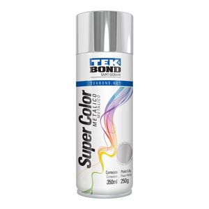 Tinta Aerossol Spray Cromado Metalico Tekbond