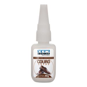 Cola Adesivo Instantâneo Incolor Couro 20g Bico Antientupimento Tekbond