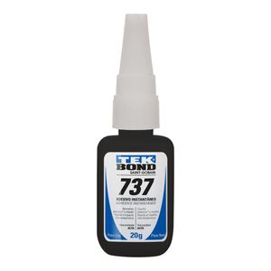 Cola Adesivo Instantâneo Incolor 737 20g Bico Antientupimento Tekbond