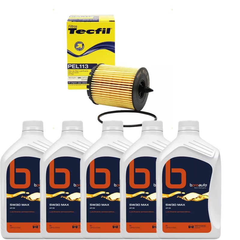 KIT-TROCA-OLEO-MALIBU-LTZ-2.4-16V-L4--2009-2013-5W30