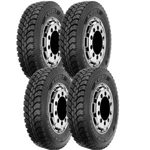 Kit 4 Pneus Aro 22.5 Xbri Mix Works B1 275/80R22.5 149/146L
