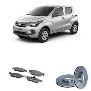 Kit Troca Freio Com Disco E Pastilha Dianteira Bproauto Mobi 1.0 Fire Flex