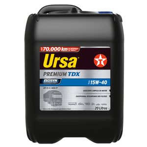 Óleo Lubrificante Do Motor Ursa Premium 15W40 Ci-4 Tdx 20L Mineral Texaco
