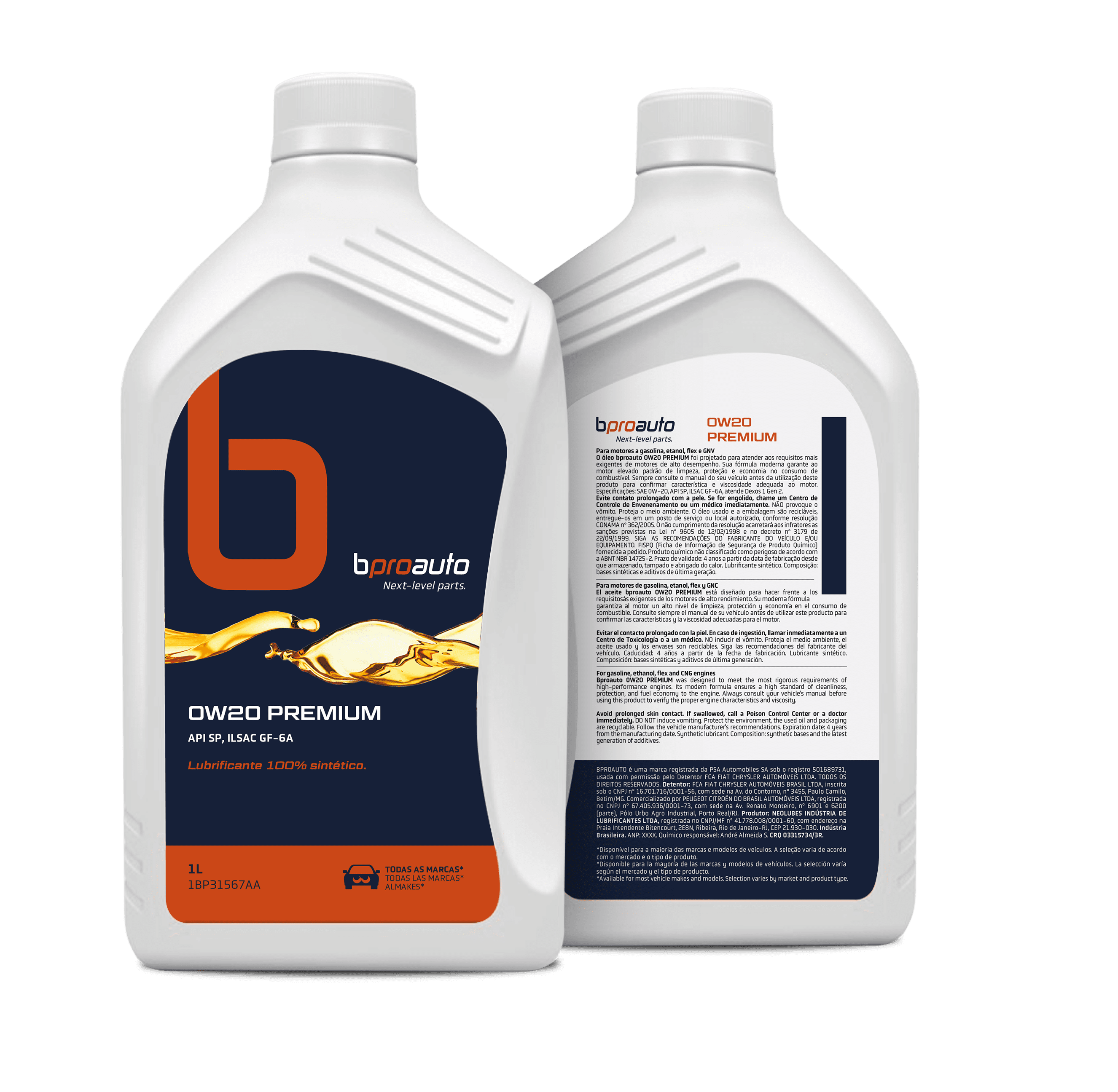 BPROAUTO 0W20 PREMIUM SINTÉTICO