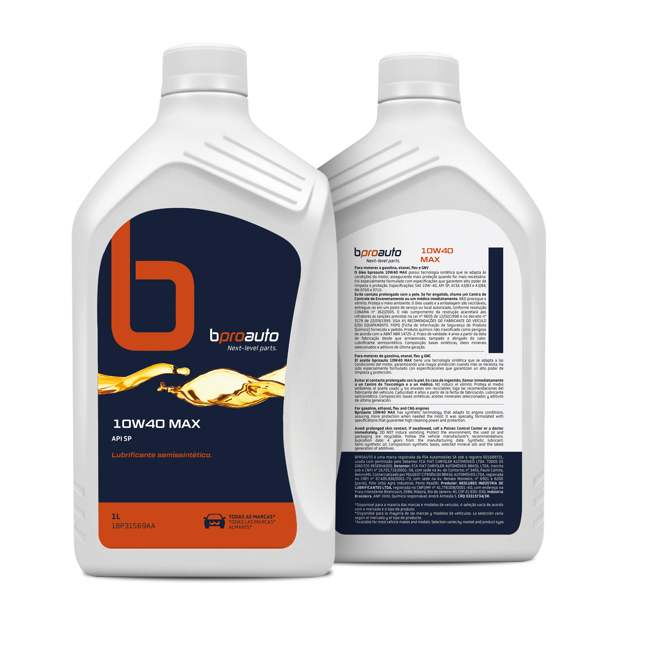 BPROAUTO 10W40 MAX SEMISSINTÉTICO